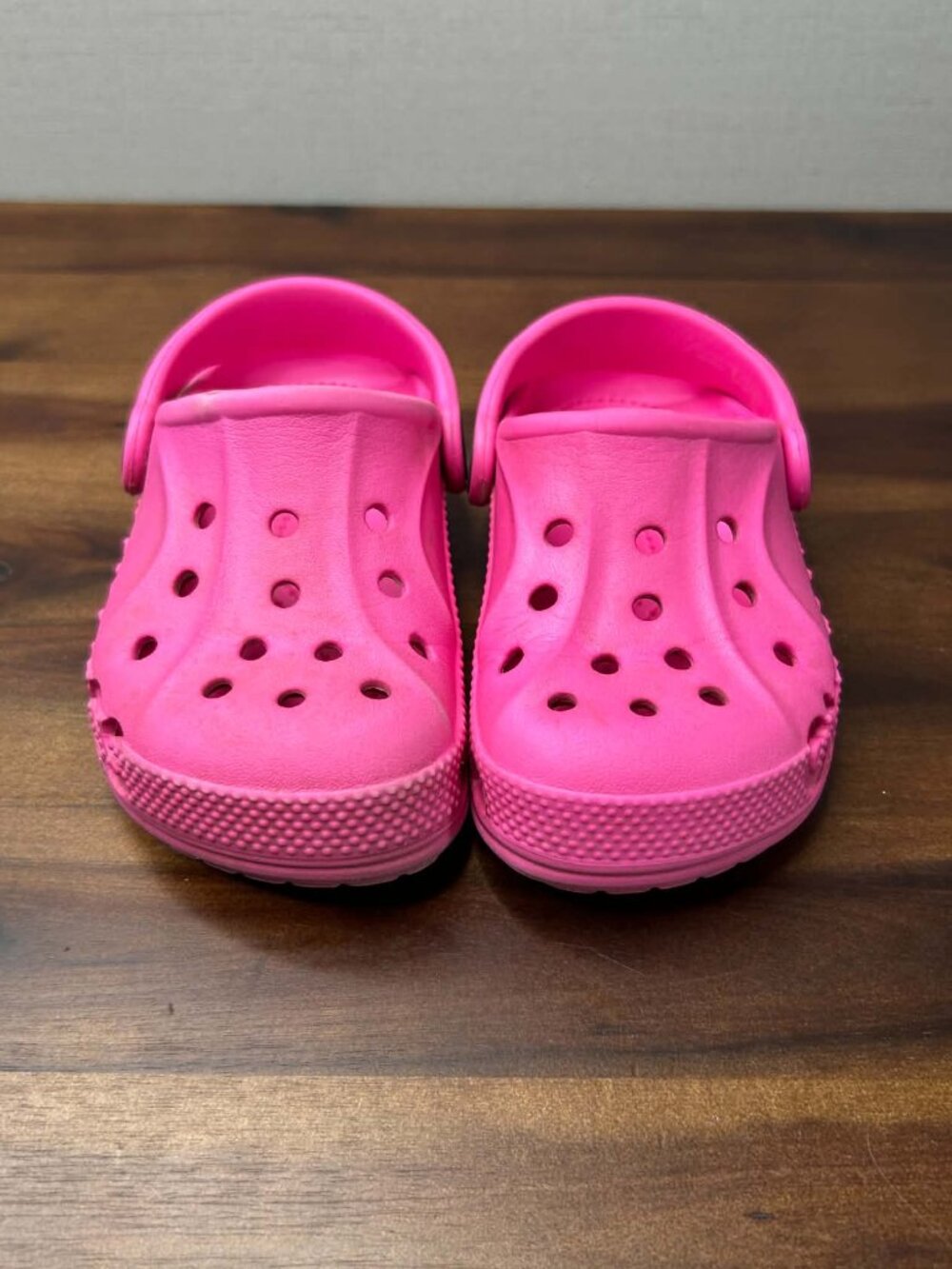 Crocs Toddler Girls Baya Clogs Hot Pink Electric Pink Comfort Sandals C8
